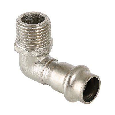 Угольник VALTEC из нержавеющей стали, 90 град. наружная резьба 22 x 1/2 Угольник VALTEC из нержавеющей стали, 90 град. наружная резьба 22 x 1/2