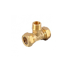 Тройник Lavita T/S (M) 15x1/2x15, труба-нар.резьба-труба Тройник Lavita T/S (M) 15x1/2x15, труба-нар.резьба-труба