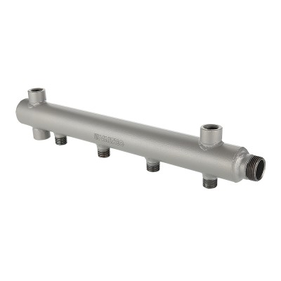 Этажный коллектор VALTEC из стали (труба ДУ-40), с межосевым расстоянием выходов 100мм, 1 х 3 выхода 1/2 НР Этажный коллектор VALTEC из стали (труба ДУ-40), с межосевым расстоянием выходов 100мм, 1 х 3 выхода 1/2 НР
