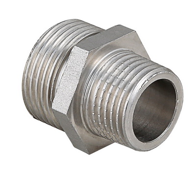 Ниппель VALTEC переходной 1 х 3/4 наружная резьба, никелированная латунь Ниппель VALTEC переходной 1 х 3/4 наружная резьба, никелированная латунь