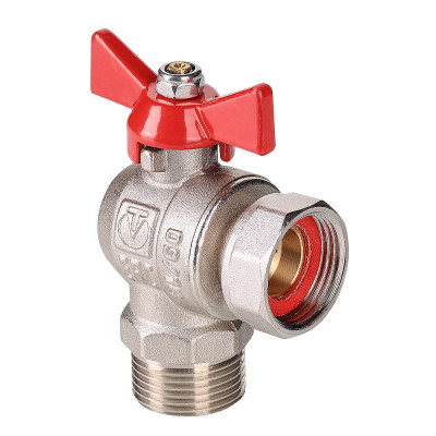 Кран шаровой VALTEC угловой с накидной гайкой 1/2 ВН-НР (короткий) Кран шаровой VALTEC угловой с накидной гайкой 1/2 ВН-НР (короткий)