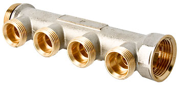 Коллектор VALTEC 1х2 вых. Евроконус 3/4 Коллектор VALTEC 1х2 вых. Евроконус 3/4