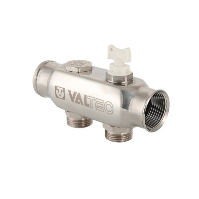 Коллектор VALTEC из нерж. стали, с м-о расст вых. 50мм, 1х 10 вых. 3/4 Евроконус Коллектор VALTEC из нерж. стали, с м-о расст вых. 50мм, 1х 10 вых. 3/4 Евроконус