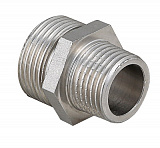 Ниппель VALTEC переходной 3/4 х 1/2 наружная резьба, никелированная латунь