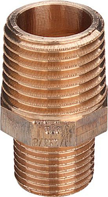 Ниппель Viega редукционный R-резьба бронза модель 3245 1/2x1/4 арт 319526 Ниппель Viega редукционный R-резьба бронза модель 3245 1/2x1/4 арт 319526