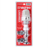 Комплект терморегулирующего оборудования VALTEC д/рад., угл., 1/2 с перех. на евроконус (терм.головка,терм.клап.,зап.кл