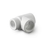 Тройник из полипропилена PRO AQUA PP-R переходной белый (50-25-50), арт.PA14550P