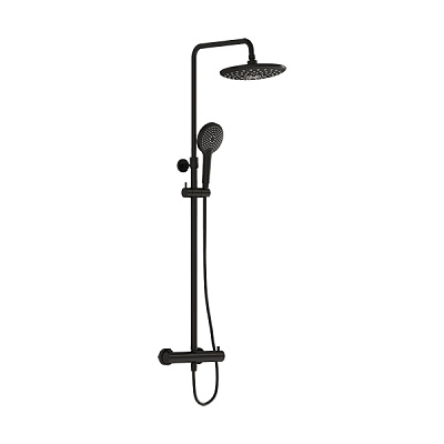 Душевая система Vitra Aquaheat Bliss 240 2F, матовый черный Душевая система Vitra Aquaheat Bliss 240 2F, матовый черный