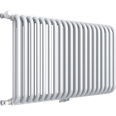 Стальной трубчатый радиатор отопления Rommer RST 2030/48 боковое подключение RAL9016