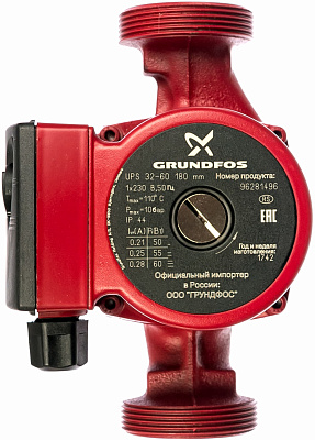 Циркуляционный насос Grundfos UPS 32-60 180 Циркуляционный насос Grundfos UPS 32-60 180