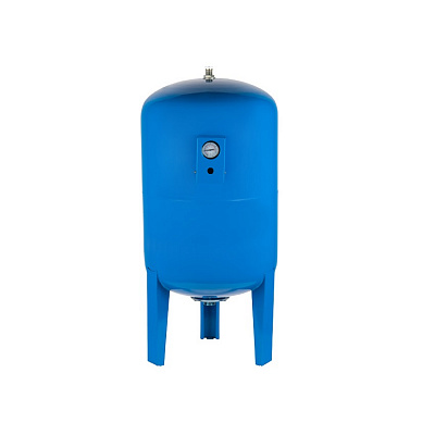 Расширительный бак (гидроаккумулятор) UNIPUMP 200л, вертикальный с манометром, для системы водоснабжения