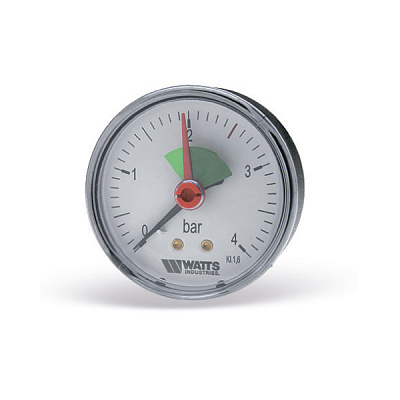 Манометр Watts MDA аксиальный 50/ 4x1/4 Манометр Watts MDA аксиальный 50/ 4x1/4
