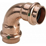 Отвод 90 медный Viega Profipress с SC-Countur d=28 (арт. 291 525)