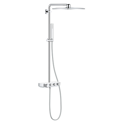 Душевая система Grohe Euphoria SmartControl 310 DUO Cube с термостатом, белая луна Душевая система Grohe Euphoria SmartControl 310 DUO Cube с термостатом, белая луна
