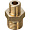 Ниппель переходной Stout 3/8 X1/4 наружная резьба, латунь