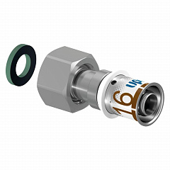 Штуцер с накидной гайкой Uponor S-PRESS PLUS 25-G3/4 НГ