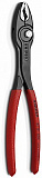Переставные клещи KNIPEX захватные, 4 22 мм, длина 200 мм, чернённые, двухкомпонентные рукоятки