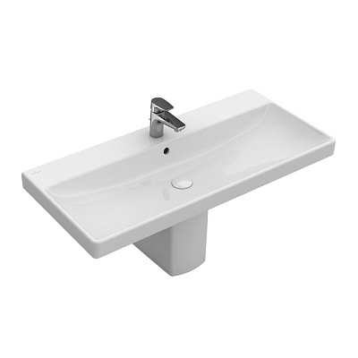Раковина Villeroy and Boch Avento для установки на тумбу 100х47 белая