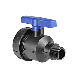 Кран шаровой Valfex ПНД компрессионный НР/ВР разборный 1x1 1/4 Ду33