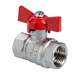Кран шаровый VALTEC СТАНДАРТ, никель, рукоятка бабочка 1/2, вн.-вн. PN40 (ГОСТ)