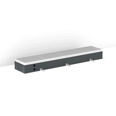 Внутрипольный конвектор с естественной конвекцией Jaga Rus Mini Canal с решеткой SNA H09 L130 T26