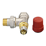Клапан терморегулирующий Danfoss радиаторный RTR-N, Ду15, 1/2 , угловой никелированный (для двухтрубной системы)