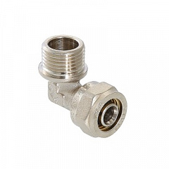 Угольник обжимной VALTEC с переходом на нар. р. 26х1, VTm.353.N.002606