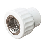 Муфта полипропиленовая Valfex переходная с внутренней резьбой 32 x 3/4, белая