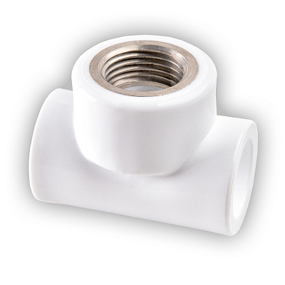 Тройник из полипропилена РВК комбинированный D25х1/2х25 ВР