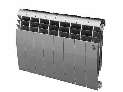 Биметаллический секционный радиатор отопления Royal Thermo Biliner 350 / Silver Satin / 8 секций Биметаллический секционный радиатор отопления Royal Thermo Biliner 350 / Silver Satin / 8 секций