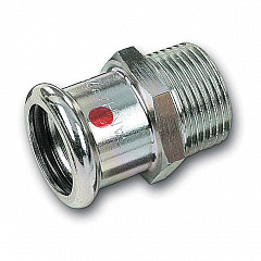 Ниппель Sanha 24243G, переходной ВПр-НР, углеродистая сталь, 35x1 1/4