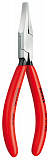Плоскогубцы KNIPEX захватные прецизионные, плоские щирокие губки, 125 мм, чёрные, 1К ручки