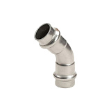 Пресс-отвод РЕХАУ 45 градусов из нержавеющей стали EdelPress 54 (11906541001)