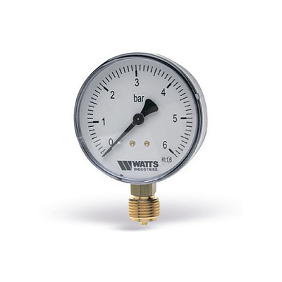 Манометр Watts F+R200 63/6, радиальный Манометр Watts F+R200 63/6, радиальный