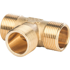 Тройник Stout наружная резьба 3/4, арт. SFT-0017-343434