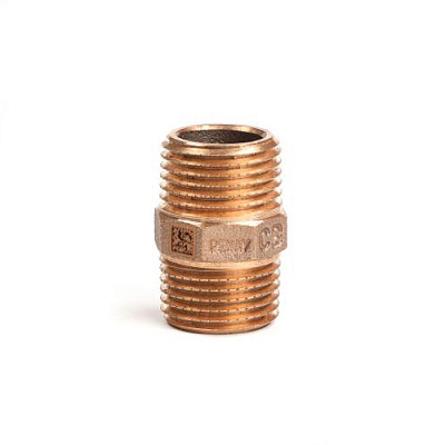Ниппель РЕХАУ бронзовый AURLINE, R1/2, RX+ (18731041001) Ниппель РЕХАУ бронзовый AURLINE, R1/2, RX+ (18731041001)