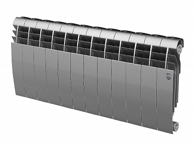 Биметаллический секционный радиатор отопления Royal Thermo Biliner 350 / Silver Satin / 12 секций Биметаллический секционный радиатор отопления Royal Thermo Biliner 350 / Silver Satin / 12 секций