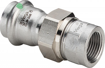Соединение Viega разъемное с внутренней резьбой 18 мм х Rp 3/4 , Sanpress Inox, модель 2362