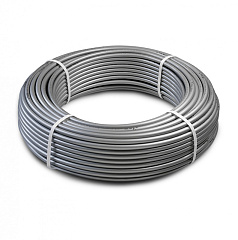 Труба из сшитого полиэтилена PRO AQUA PE-Xa серебристая SDR 7,4 c EVOH, 32x4.4