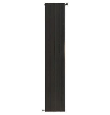 Алюминиевый секционный радиатор отопления Stout Sebino 1800 / 4 секции (черный)