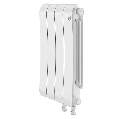 Биметаллический секционный радиатор отопления Royal Thermo Infinity 500 V Белый / 4 секции Биметаллический секционный радиатор отопления Royal Thermo Infinity 500 V Белый / 4 секции