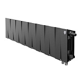 Биметаллический секционный радиатор отопления Royal Thermo PianoForte Noir Sable 200 / 16 секций нижнее правое подключение