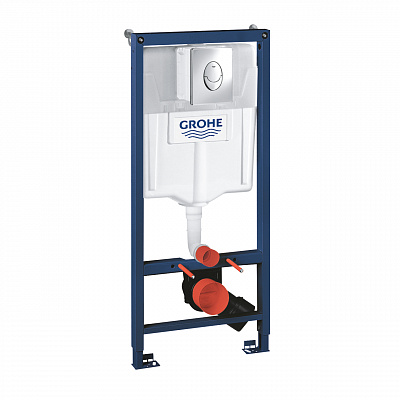 Система инсталляции для унитаза Grohe Rapid SL 38721001 3 в 1, Набор (панель+рама+уголки) 0 Хром