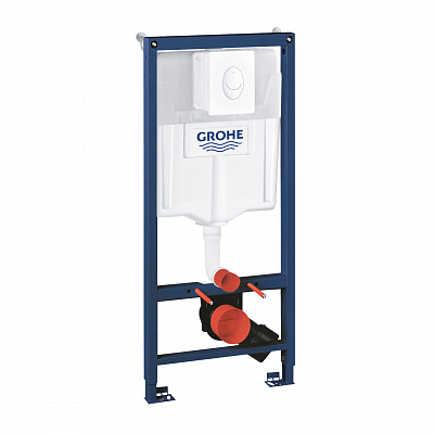Система инсталляции для унитазов Grohe Rapid SL 38722001 3 в 1 с кнопкой смыва Система инсталляции для унитазов Grohe Rapid SL 38722001 3 в 1 с кнопкой смыва