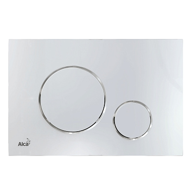 Кнопка смыва, пластик, хром Alcaplast M671 Кнопка смыва, пластик, хром Alcaplast M671