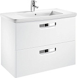 Тумба под раковину Roca The Gap 80 белая матовая ZRU9302732