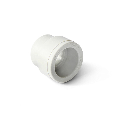 Муфта из полипропилена PRO AQUA PP-R переходная белая (63-20), арт.PA1261808