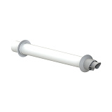 Горизонтальный конечный участок дымохода Cox Geelen D=80/125 мм, L=952 мм, ECONEXT PP/Galvanised