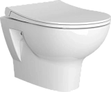Унитаз подвесной Vitra 5795B003-6077 Комплект: Безободковый Zentrum + тонкое дюропластовое сиденье микролифт