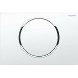 Кнопка смыва Geberit Sigma 10 одинарный смыв, белый/хром 115.758.KJ.5